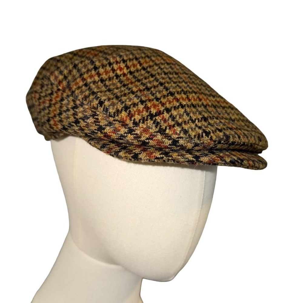 Vintage 80/90s J. Crew 100% wool Flat Cap. Union Tag. Made in USA